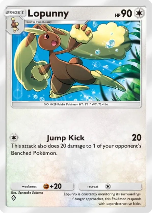 Lopunny card front