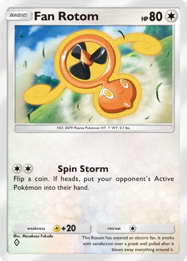 Fan Rotom card front