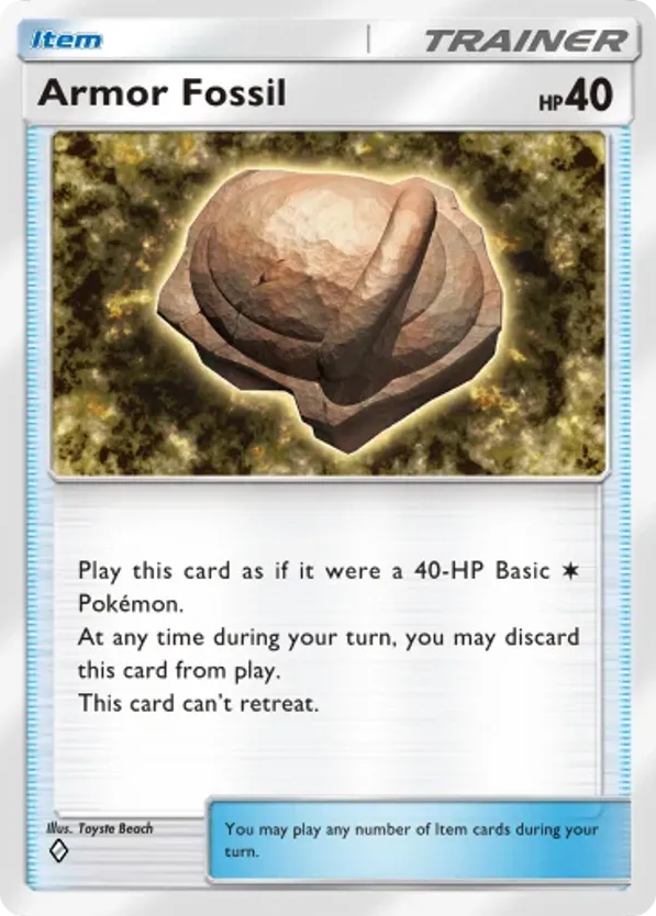 Armor Fossil card front