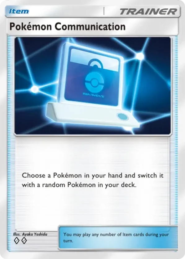 Pokémon Communication card front