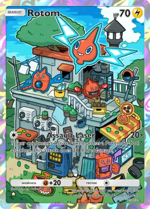 Rotom card front