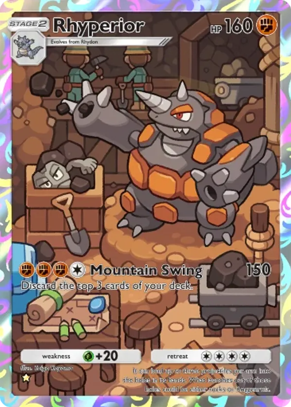 Rhyperior card front