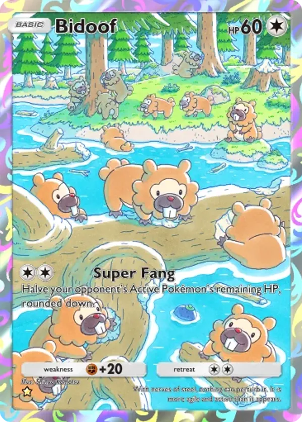 Bidoof card front