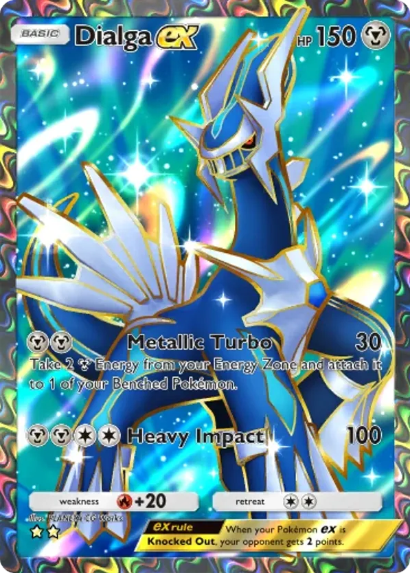 Dialga ex card front