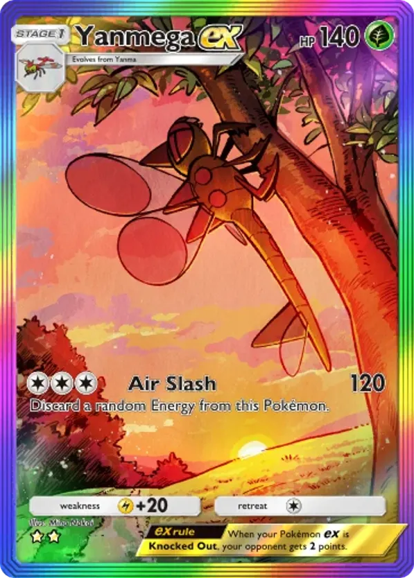 Yanmega ex card front