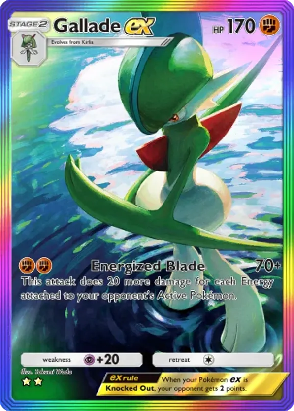 Gallade ex card front