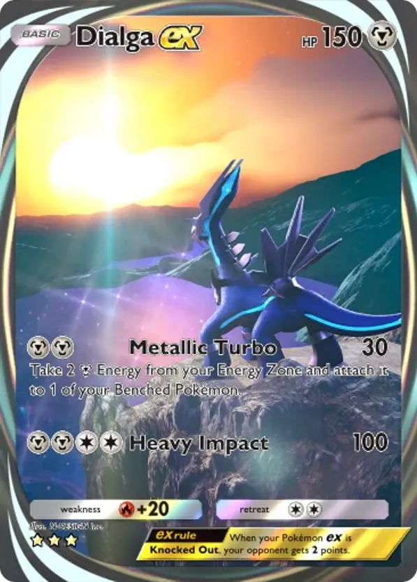 Dialga ex card front