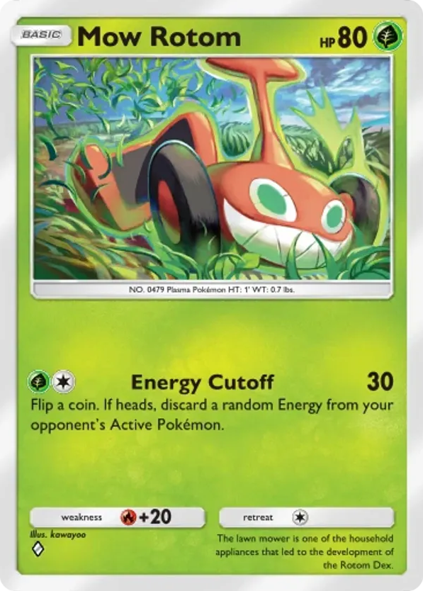Mow Rotom card front