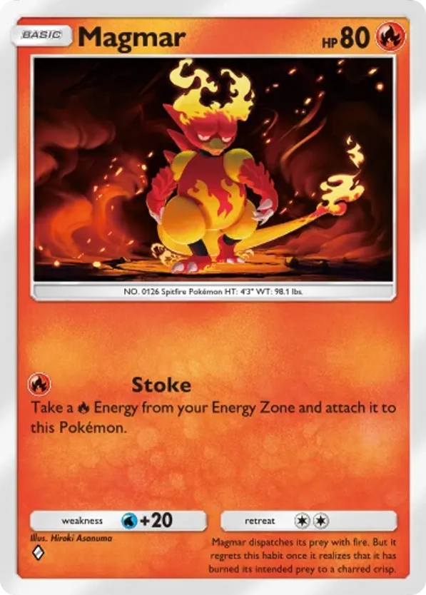 Magmar card front