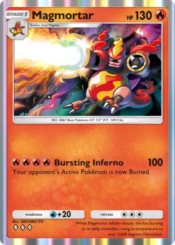 Magmortar card front