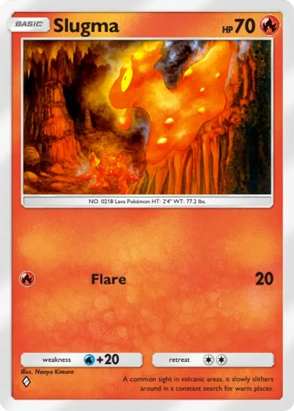 Slugma card front