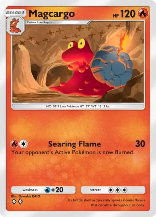 Magcargo card front