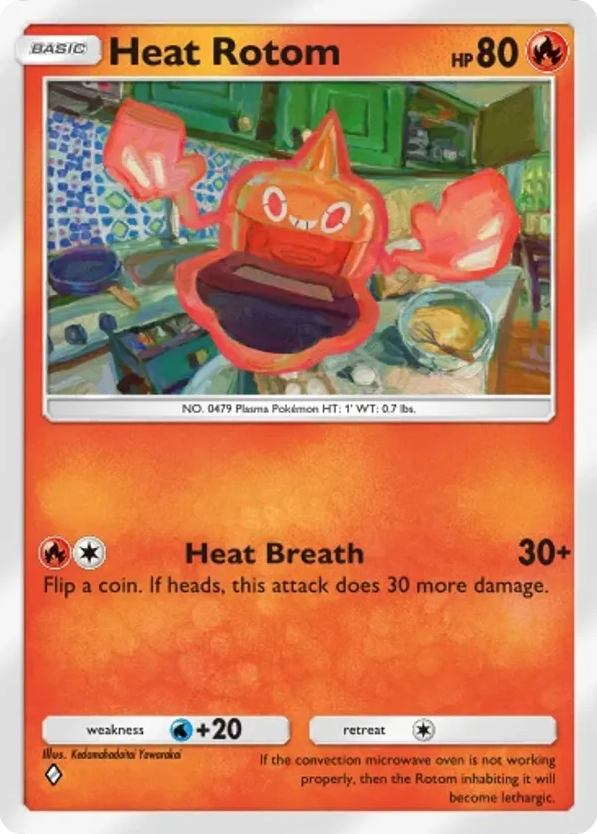 Heat Rotom card front