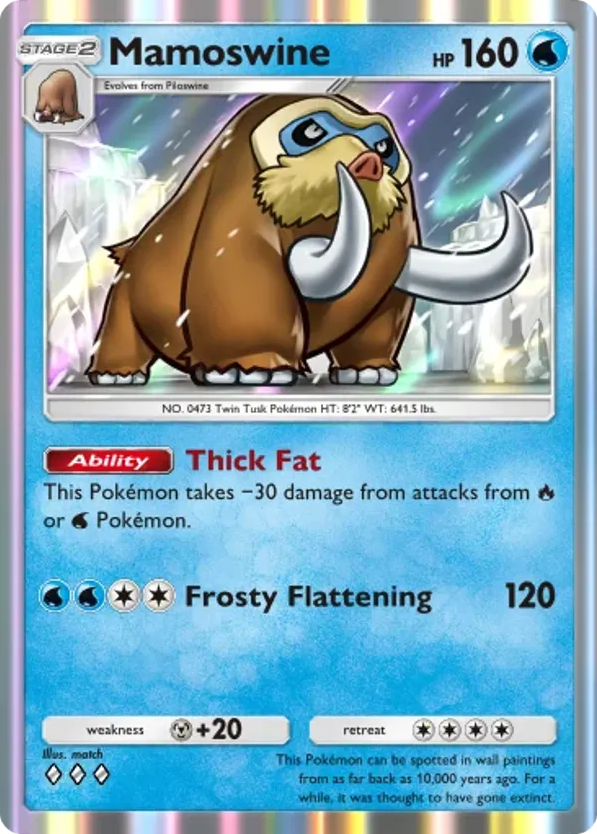 Mamoswine card front