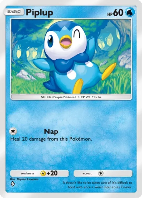 Piplup card front