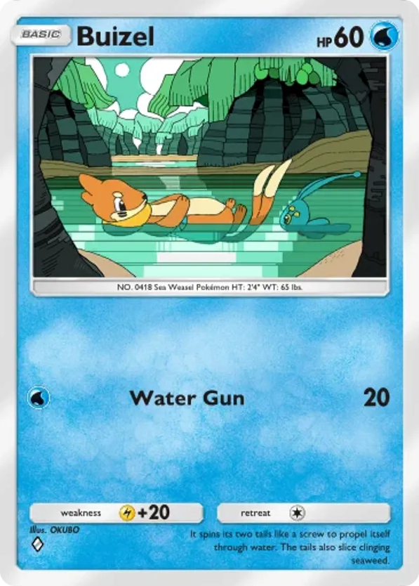 Buizel card front