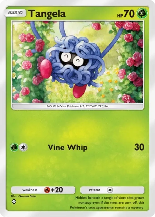 Tangela card front