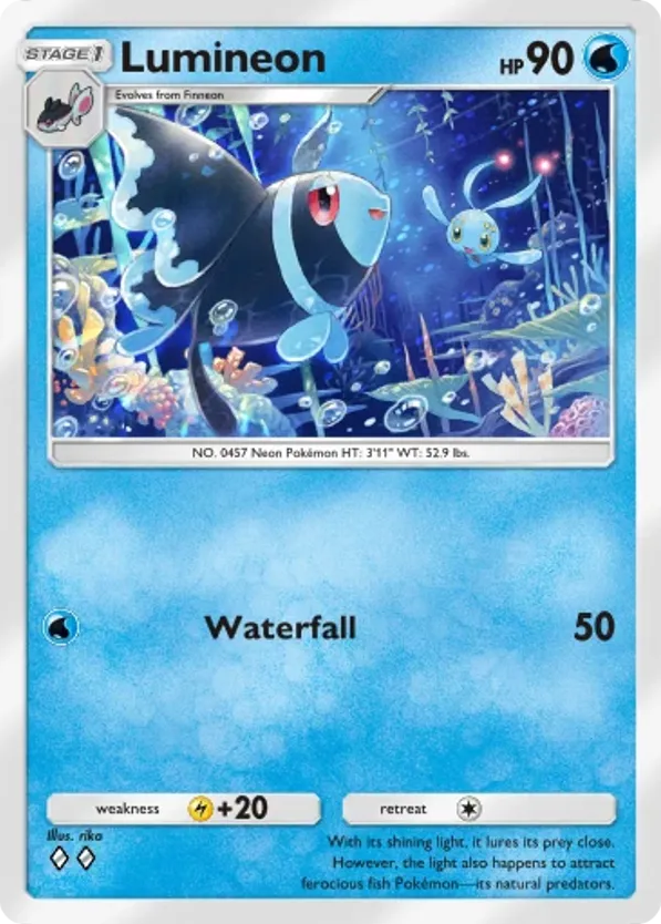 Lumineon card front