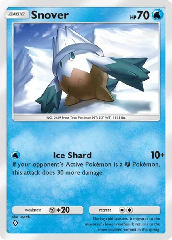 Snover card front