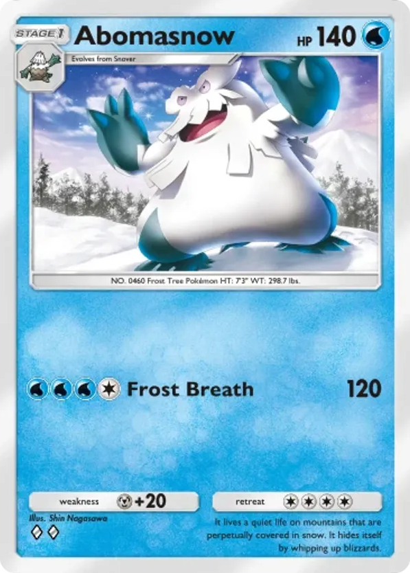 Abomasnow card front