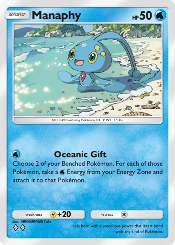 Manaphy card front