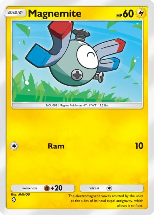 Magnemite card front