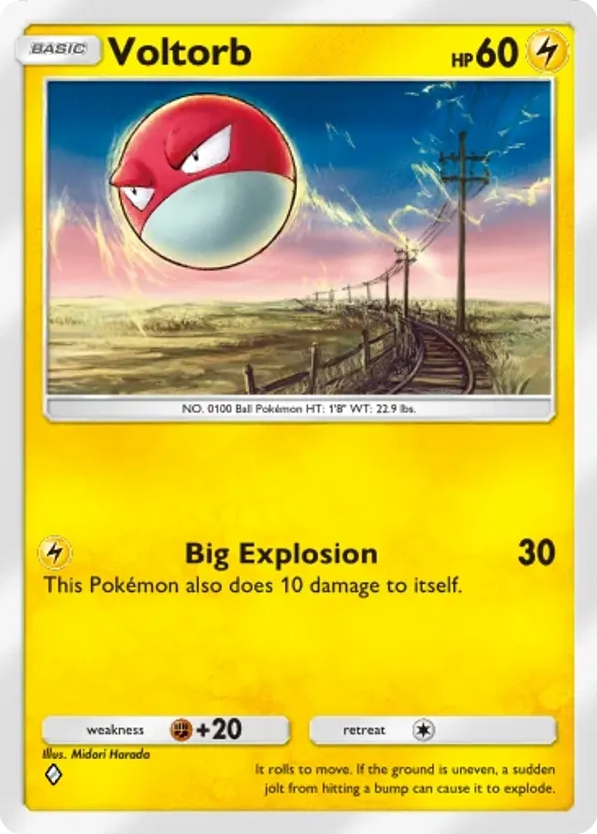 Voltorb card front