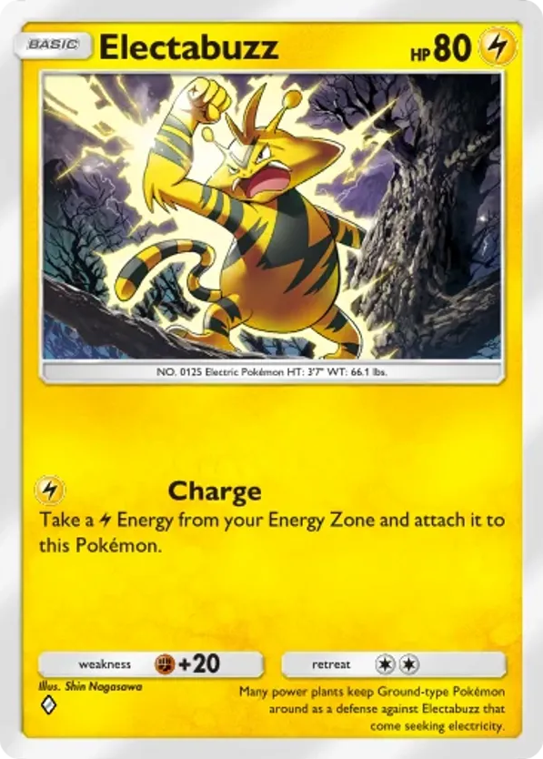 Electabuzz card front