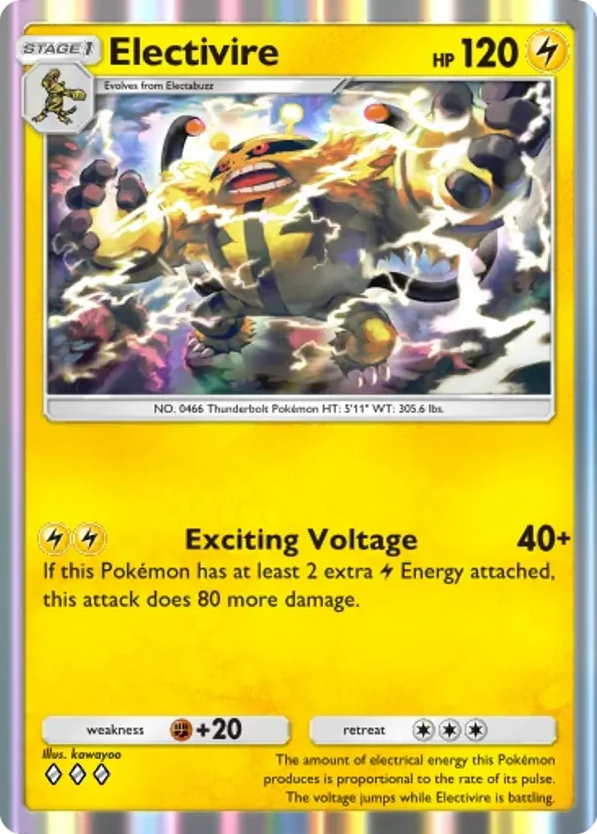Electivire card front