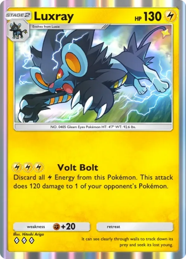 Luxray card front