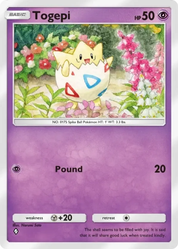 Togepi card front