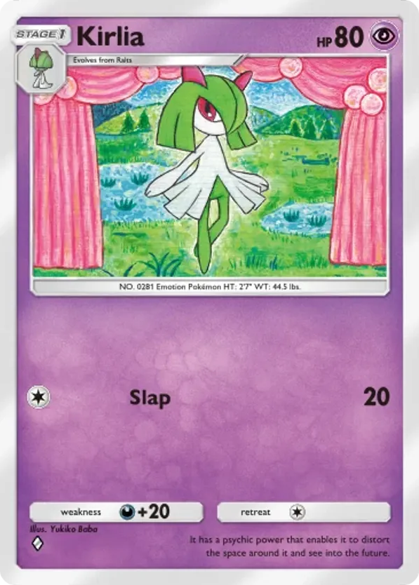 Kirlia card front