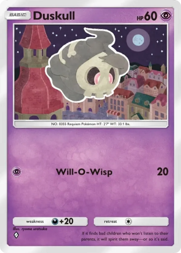 Duskull card front