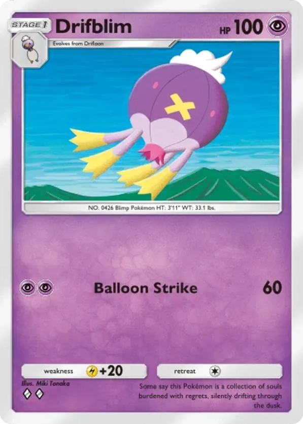 Drifblim card front