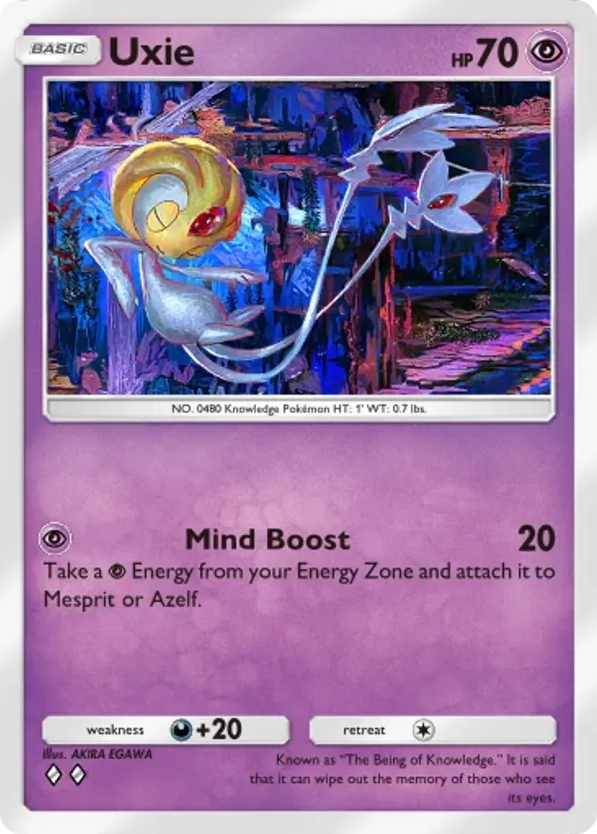Uxie card front