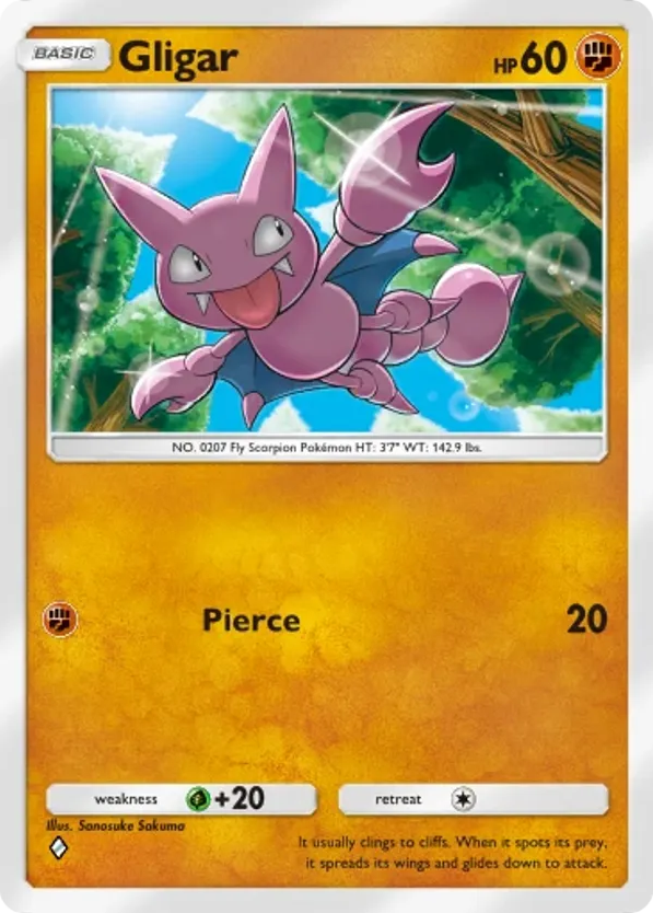 Gligar card front