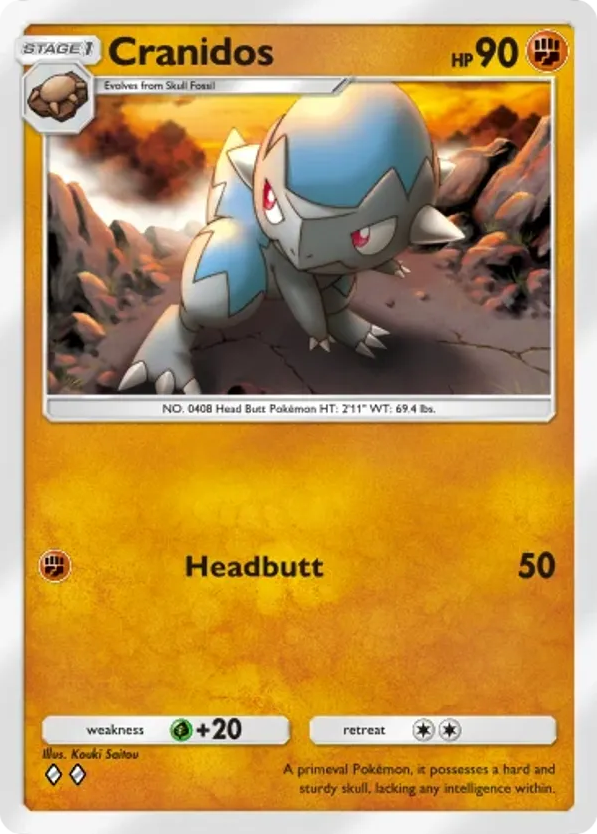 Cranidos card front