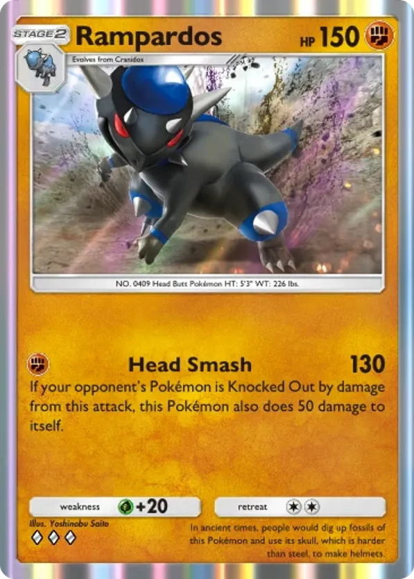 Rampardos card front