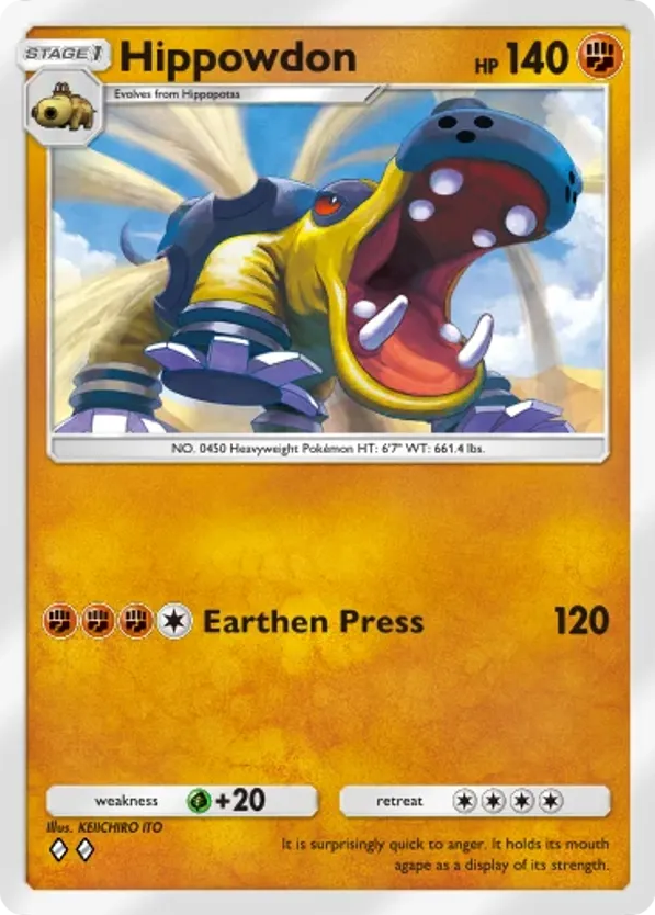 Hippowdon card front