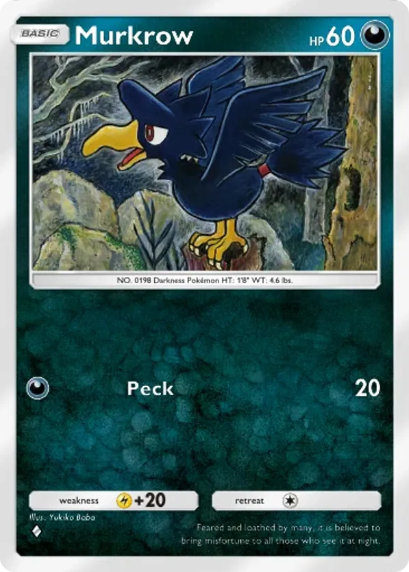 Murkrow card front
