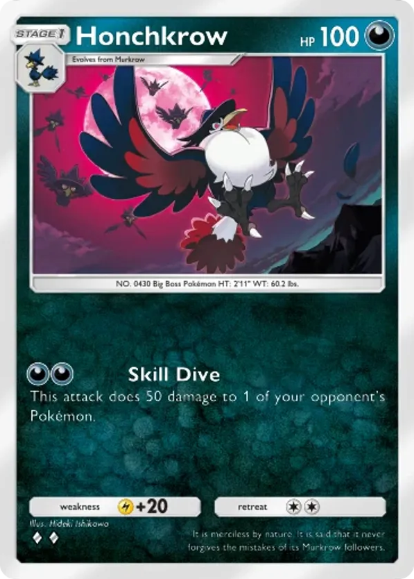 Honchkrow card front