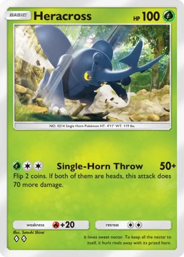 Heracross card front