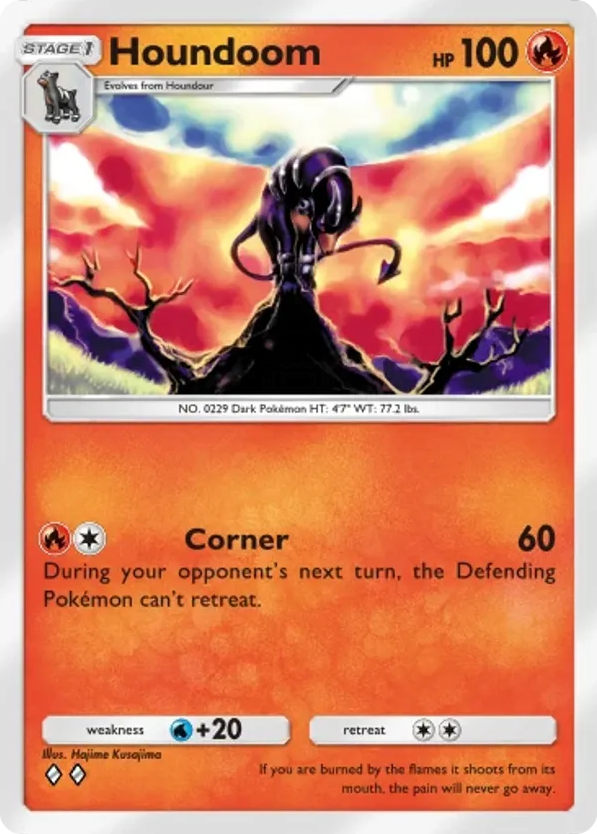 Houndoom card front