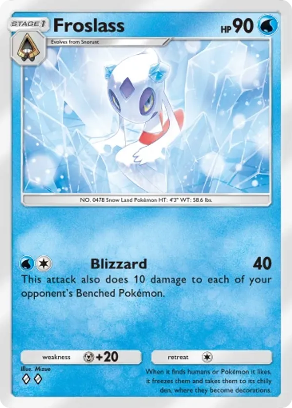 Froslass card front
