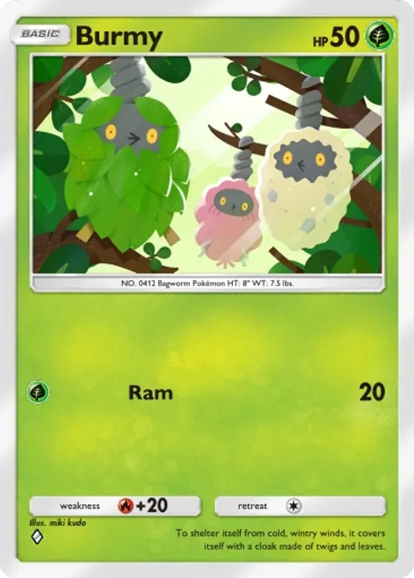 Burmy card front