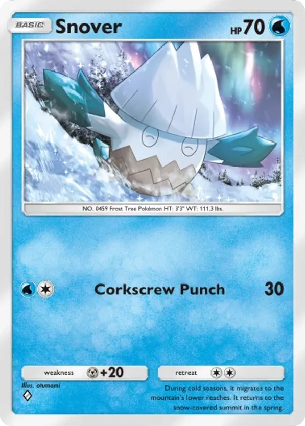 Snover card front