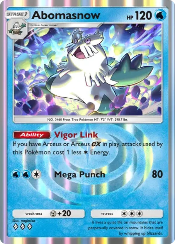 Abomasnow card front