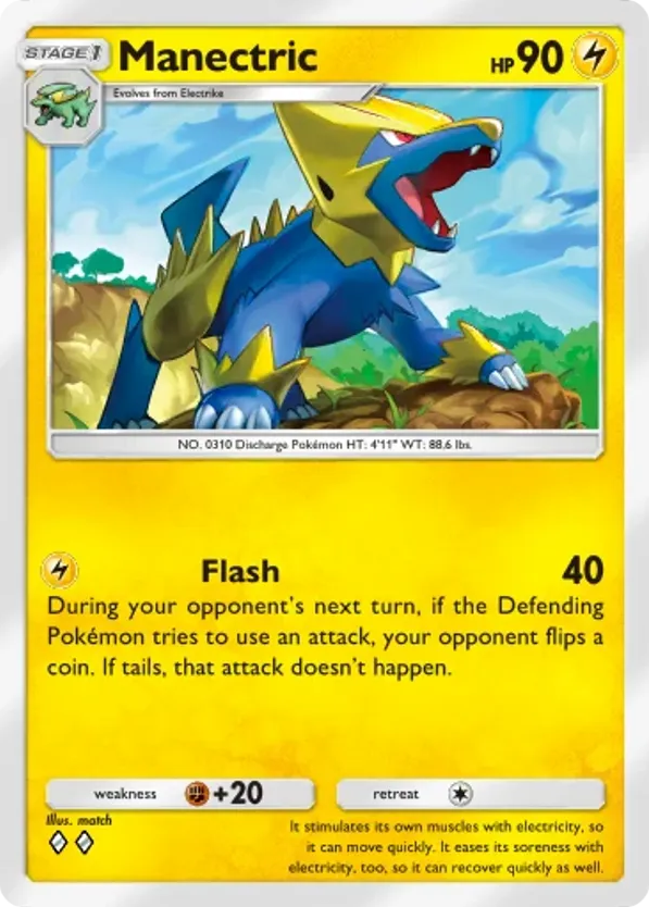 Manectric card front