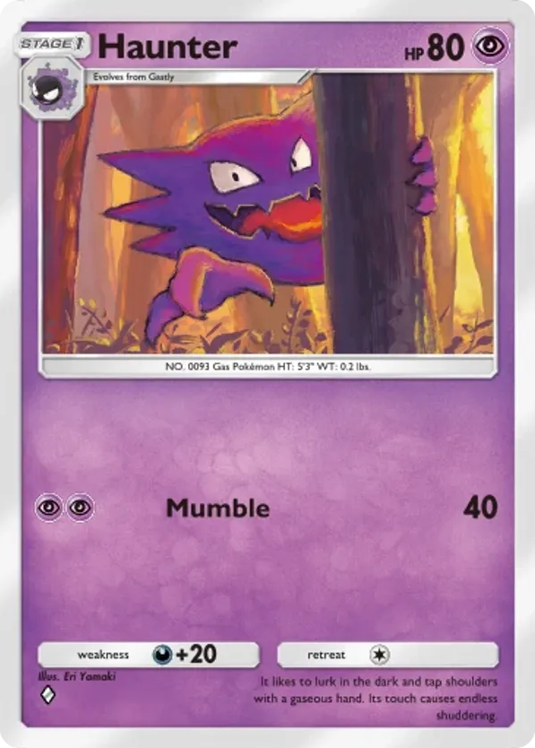 Haunter card front