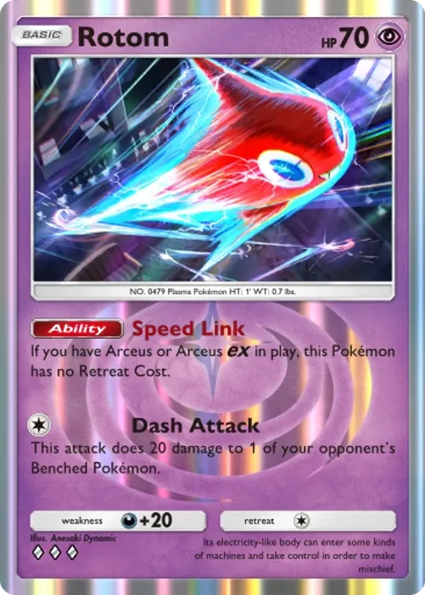 Rotom card front